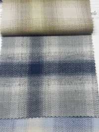SBT-021 مربعات أومبري بنقشة عظم السمكة من خيوط مضاعفة عضوية[نسيج / قماش] Kuwamura Textile صور إضافية