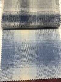 SBT-021 مربعات أومبري بنقشة عظم السمكة من خيوط مضاعفة عضوية[نسيج / قماش] Kuwamura Textile صور إضافية