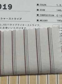 SBT-019 مخطط بتشطيب غسيل مجعّد طبيعي عضوي[نسيج / قماش] Kuwamura Textile صور إضافية