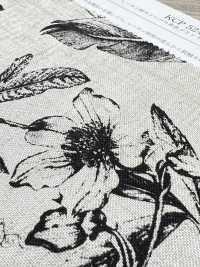 KCP524-D493 كانفاس رايون وكتان بطباعة بلون واحد[نسيج / قماش] Uni Textile (Komon Kobo) صور إضافية