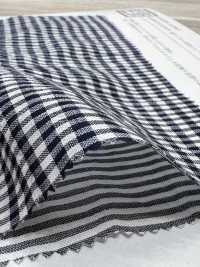 KKC908-DC-1 شيرينغ مصبوغ بالخيوط من القطن والتنسل[نسيج / قماش] Uni Textile (Komon Kobo) صور إضافية