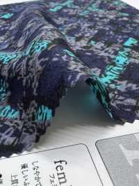 KKP1801R-D61 Feminish ساتان[Textile / Fabric] Uni Textile (Komon Kobo) صور إضافية