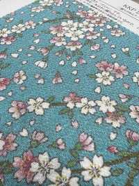 KKP2338-D382A Chirimen® بنسج مزدوج[Textile / Fabric] Uni Textile (Komon Kobo) صور إضافية