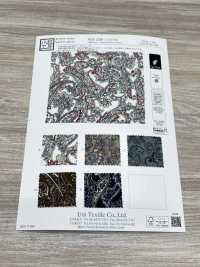 KKP2338-DB-276 Ninokoshi Chirimen®[Textile / Fabric] Uni Textile (Komon Kobo) صور إضافية