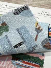 KKP2338-DB-99 Chirimen® مزدوج الالتواء[نسيج / قماش] Uni Textile (Komon Kobo) صور إضافية