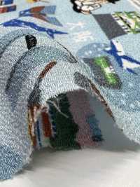 KKP2338-DB-99 Chirimen® مزدوج الالتواء[نسيج / قماش] Uni Textile (Komon Kobo) صور إضافية
