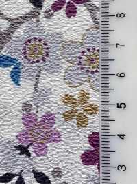 KKP2338-DHM-108 Futakoshi Chirimen® طباعة متعددة الألوان[نسيج / قماش] Uni Textile (Komon Kobo) صور إضافية