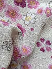KKP2338-DHM-84 Futakoshi Chirimen®[نسيج / قماش] Uni Textile (Komon Kobo) صور إضافية