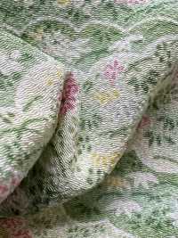 KKP2338-D-KUMONIHANA Nigoshi Chirimen® السحب والزهور[نسيج / قماش] Uni Textile (Komon Kobo) صور إضافية