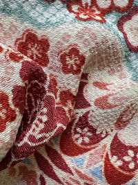 KKP2338-D-HANAZUKUSI Nigoshi Chirimen® نقش زهري[نسيج / قماش] Uni Textile (Komon Kobo) صور إضافية