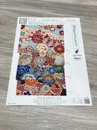 KKP2338-D-HANAZUKUSI Nigoshi Chirimen® نقش زهري[نسيج / قماش] Uni Textile (Komon Kobo) صور إضافية