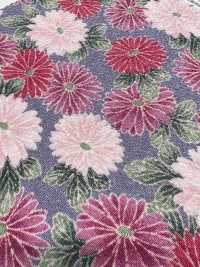 KKP2338-D-HIMEKOGIKU Nigoshi Chirimen® Himekogiku[Textile / Fabric] Uni Textile (Komon Kobo) صور إضافية