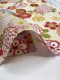 KKP2338-D-HANAKOMATI تشيريمين مزدوج® Hanakomachi[نسيج / قماش] Uni Textile (Komon Kobo) صور إضافية