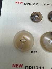 OPU312 زر راتنج بنمط قرن الجاموس بأربعة ثقوب[أزرار] DAIYA BUTTON صور إضافية