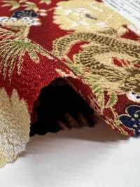 KKP2338-D-BOTANRYU Chirimen® بنسج مزدوج Peony Dragon[نسيج / قماش] Uni Textile (Komon Kobo) صور إضافية