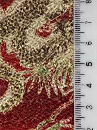 KKP2338-D-BOTANRYU Chirimen® بنسج مزدوج Peony Dragon[نسيج / قماش] Uni Textile (Komon Kobo) صور إضافية