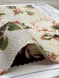 KKP2338-D-KIKUNOMAI Double Chirimen® رقصة الأقحوان[نسيج / قماش] Uni Textile (Komon Kobo) صور إضافية
