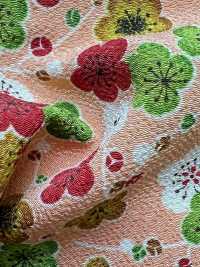 KKP2338-D-KOUBAIKA Nigoshi Chirimen® زهر البرقوق[نسيج / قماش] Uni Textile (Komon Kobo) صور إضافية