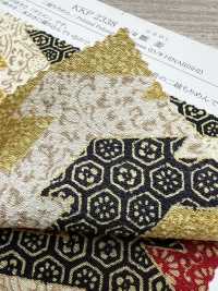 KKP2338-D-HINABISI Nigoshi Chirimen® Hina-bishi[نسيج / قماش] Uni Textile (Komon Kobo) صور إضافية