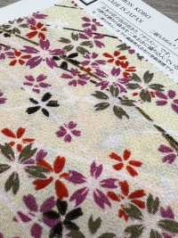 KKP2338-D-KUSAZAKURA Ninokoshi Chirimen® Kusazakura[نسيج / قماش] Uni Textile (Komon Kobo) صور إضافية