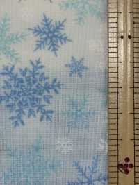 DX10363L HAndworks*Fabric® قماش لاون بنمط رقاقات ثلج كبيرة لعيد الميلاد[نسيج / قماش] VANCET صور إضافية