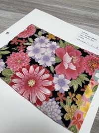 850584 لاون زهري ذهبي بنقشة يابانية، فاوانيا فاخرة[Textile / Fabric] VANCET صور إضافية