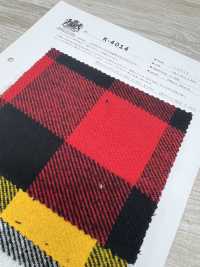 K-4014 تويل ثلاثي الخيوط بفرشاة بنقشة مربعات كبيرة[Textile / Fabric] Kuwamura Textile صور إضافية