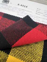 K-4014 تويل ثلاثي الخيوط بفرشاة بنقشة مربعات كبيرة[Textile / Fabric] Kuwamura Textile صور إضافية