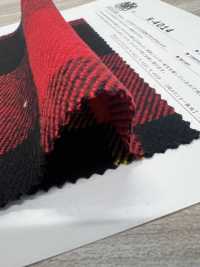 K-4014 تويل ثلاثي الخيوط بفرشاة بنقشة مربعات كبيرة[Textile / Fabric] Kuwamura Textile صور إضافية