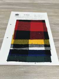 K-4014 تويل ثلاثي الخيوط بفرشاة بنقشة مربعات كبيرة[Textile / Fabric] Kuwamura Textile صور إضافية