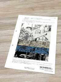 28117 قماش شيتنج من القطن والكتان بطباعة مناظر طبيعية بلمسة نهائية ناعمة Angel[Textile / Fabric] SUNWELL صور إضافية