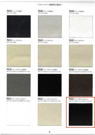 PS35 ريب Kinba مطاطي بثلاثة خيوط 2-ply 2x1 عرض 60 Cm