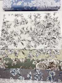 KP9073 قماش لاون بطبعة زهور مرسومة يدويًا (رول)[نسيج / قماش] COSMO TEXTILE صور إضافية