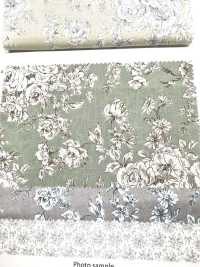 KP9073-DR قماش لاون بطبعة زهور بأسلوب مرسوم يدويًا (نصف طية)[نسيج / قماش] COSMO TEXTILE صور إضافية