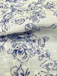 KP9073-DR قماش لاون بطبعة زهور بأسلوب مرسوم يدويًا (نصف طية)[نسيج / قماش] COSMO TEXTILE صور إضافية