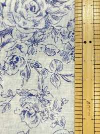 KP9073-DR قماش لاون بطبعة زهور بأسلوب مرسوم يدويًا (نصف طية)[نسيج / قماش] COSMO TEXTILE صور إضافية