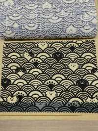 AP41903 FUKUFUKU Neko Dobby (رول)[نسيج / قماش] COSMO TEXTILE صور إضافية