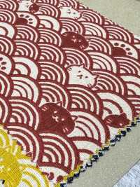 AP41903 FUKUFUKU Neko Dobby (رول)[نسيج / قماش] COSMO TEXTILE صور إضافية
