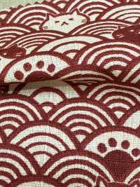 AP41903 FUKUFUKU Neko Dobby (رول)[نسيج / قماش] COSMO TEXTILE صور إضافية