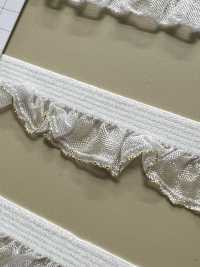 HW-3036 شريط كشكش أورجانزا لاميه ذهبية مطاطي[Ribbons, Tapes, And Cords] Hashimoto صور إضافية