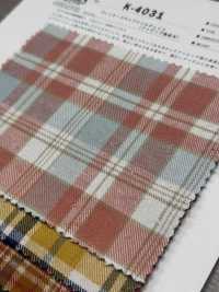 K-4031 مربعات تويل نيبي بطابع فينتج (مصقول بأسلوب النَّفْش)[نسيج / قماش] Kuwamura Textile صور إضافية