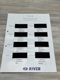 RA2117 سلسلة أكريليك سوداء نسج تويل أنبوبي[الأشرطة، والأشرطة القماشية، والحبال] RIVER صور إضافية