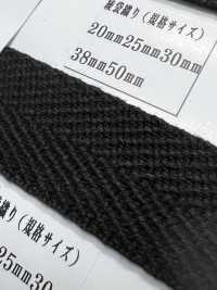 RA2118 سلسلة أكريليك السوداء بنسيج تويل سميك[Ribbons, Tapes, And Cords] RIVER صور إضافية