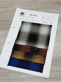 SBT-009 8/1 كاروهات أومبري بنقشة عظم السمكة الثقيلة العضوية[نسيج / قماش] Kuwamura Textile صور إضافية