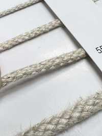 5504-32 حبل دائري من سلسلة الكتان، ضفيرة من 8 خيوط[Ribbons, Tapes, And Cords] RIVER صور إضافية
