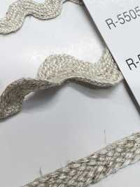 R-5505-23L ضفيرة متعرجة من سلسلة الكتان[الأشرطة، والأشرطة القماشية، والحبال] RIVER صور إضافية