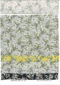 KTS7135 برودكلوث بطباعة قطة بأزهار صغيرة[Textile / Fabric] Cotton Kobayashi صور إضافية