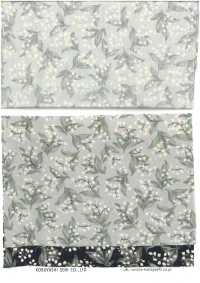 KTS7135 برودكلوث بطباعة قطة بأزهار صغيرة[Textile / Fabric] Cotton Kobayashi صور إضافية