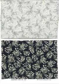 KTS7135 برودكلوث بطباعة قطة بأزهار صغيرة[Textile / Fabric] Cotton Kobayashi صور إضافية