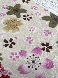 KKP2338-D-NSAKURA Nigoshi Chirimen® Nigiwaizakura[نسيج / قماش] Uni Textile (Komon Kobo) صور إضافية
